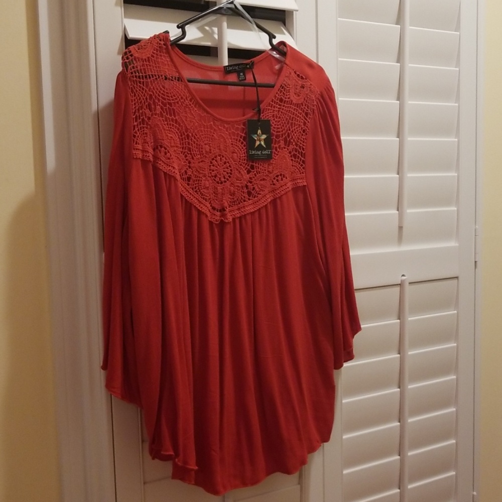 Orange blouse